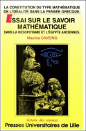 Essai sur le savoir mathématique dans la Mésopotamie et l’Égypte anciennes