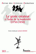 Revue des Sciences Humaines, n°303/juillet - septembre 2011