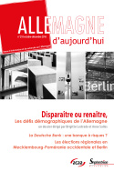 Allemagne d'aujourd'hui, n°218/octobre - décembre 2016