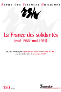 Revue des Sciences Humaines, n°320/octobre - décembre 2015