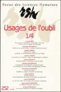 Revue des Sciences Humaines, n°252/octobre - décembre 1998