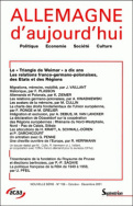 Allemagne d'aujourd'hui, n°158/octobre - décembre 2001