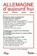 Allemagne d'aujourd'hui, n°168/avril - juin 2004