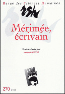 Revue des Sciences Humaines, n°270/avril - juin 2003