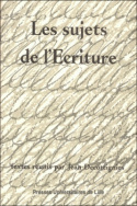 Les sujets de l'Ecriture
