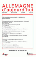 Allemagne d'aujourd'hui, n°180/avril - juin 2007