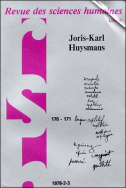 Revue des Sciences Humaines, n°170-171/avril - septembre 1978
