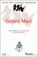 Revue des Sciences Humaines, n°297/janvier - mars 2010